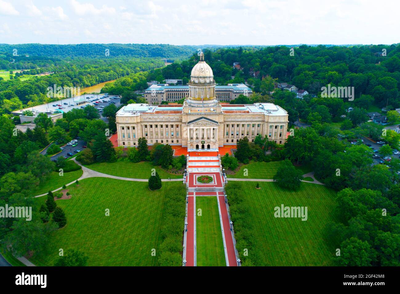 Frankfort Kentucky state capitol capital building in Frankfort Kentucky Stock Photo