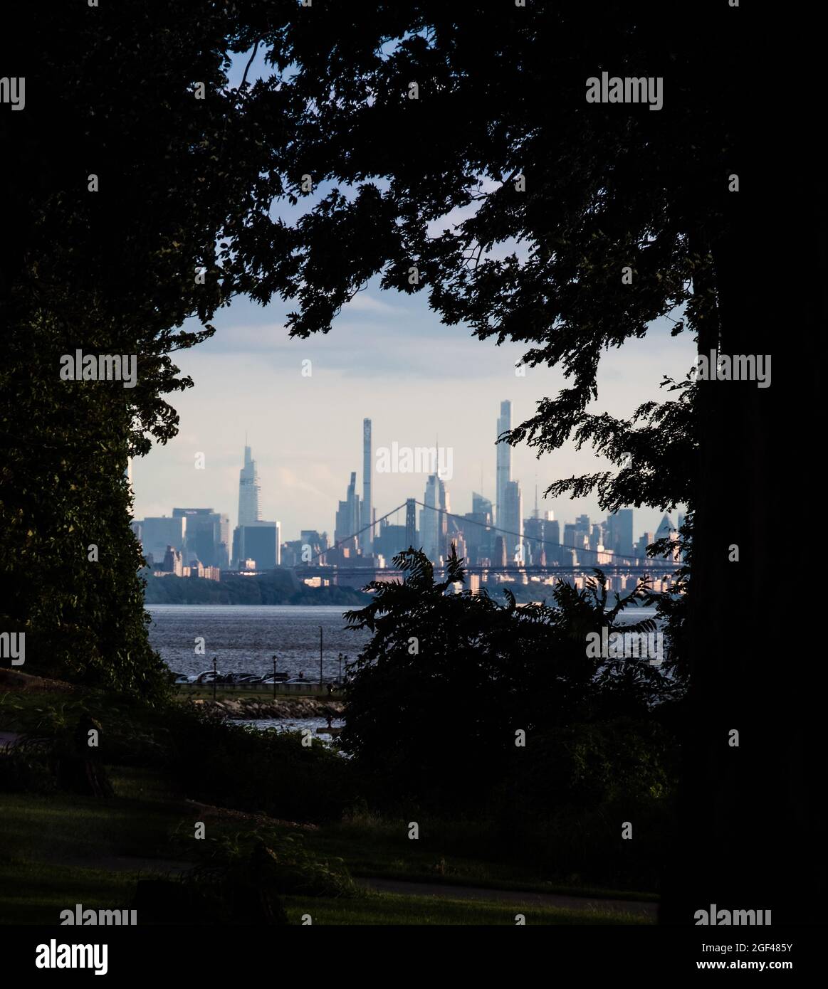 Manhattan, New York, seen from the Lyndhurst Estate at Sleepy Hollow