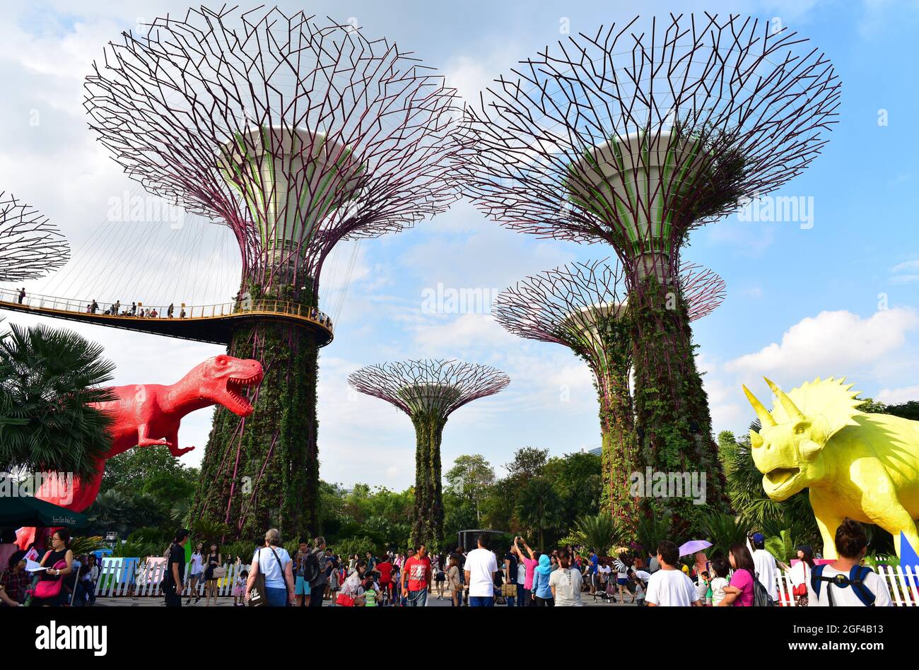 Singapore, Gardens by the Bay. Stock Photo