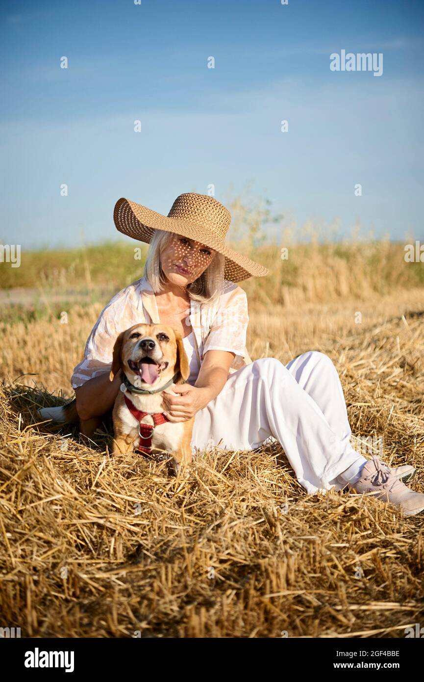 Mature woman fresh air hi-res stock photography and images - Alamy