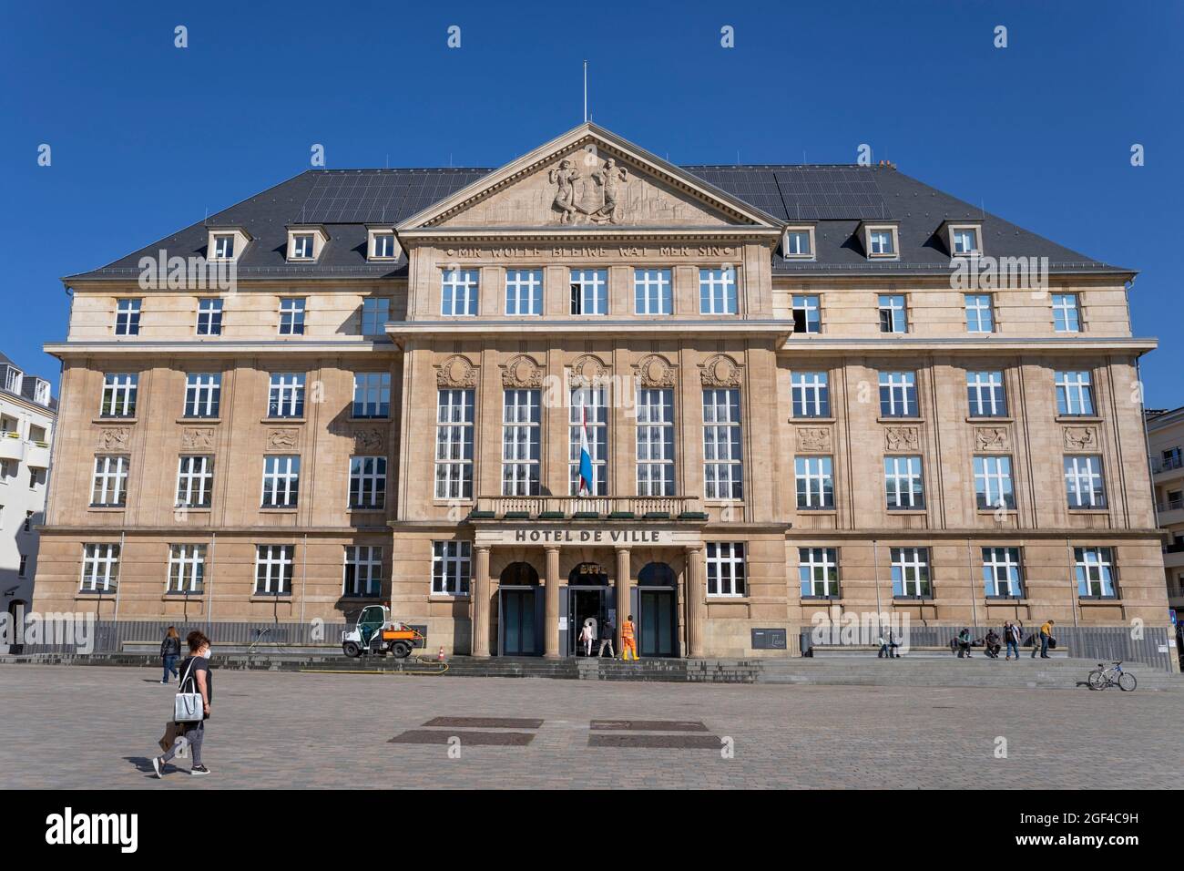 Europe, Luxembourg, Esch-sur-Alzette, Hôtel De Ville (Town Hall). Stock Photo