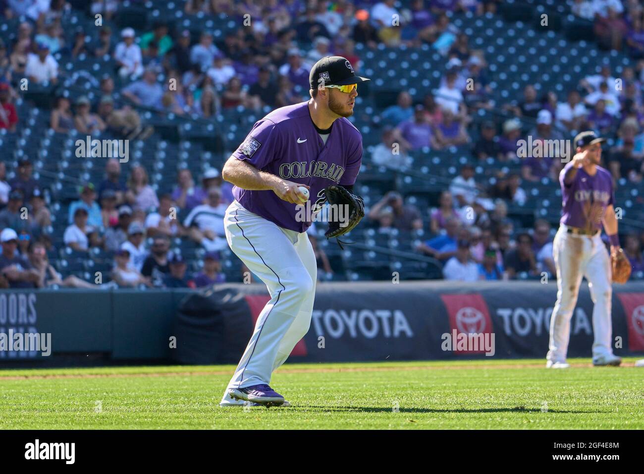 August 4 2021: Colorado Rockies outfielder Connor Joe (9) during batting  practice before the game with Colorado Rockies held at Coors Field in  Denver Co. David Seelig/Cal Sport Medi Stock Photo - Alamy