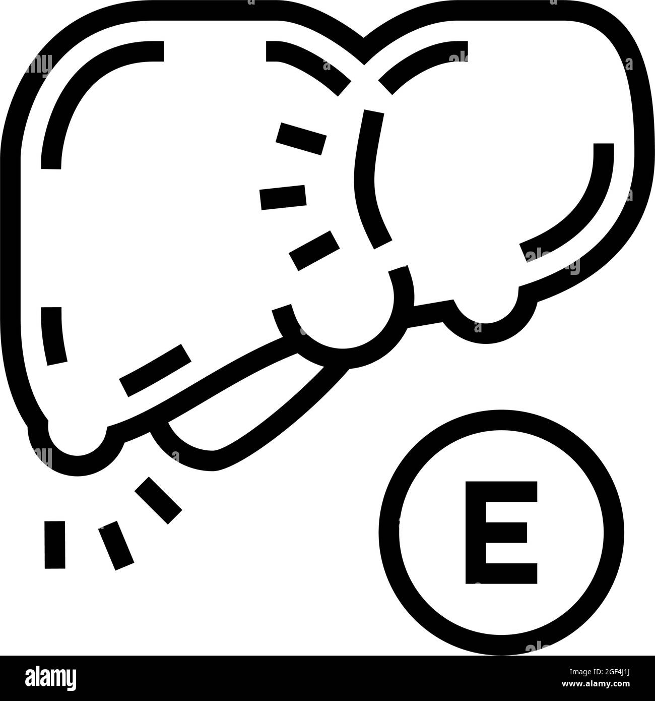 type e hepatitis line icon vector illustration Stock Vector Image & Art ...