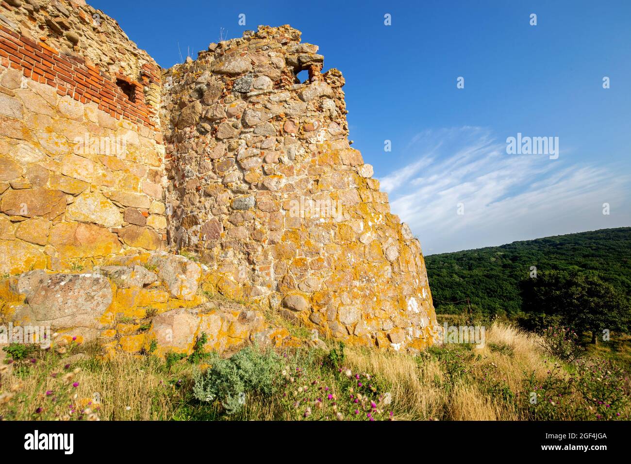 Hammershus Ruins Castle in Bornholm, Denmark Stock Photo Alamy