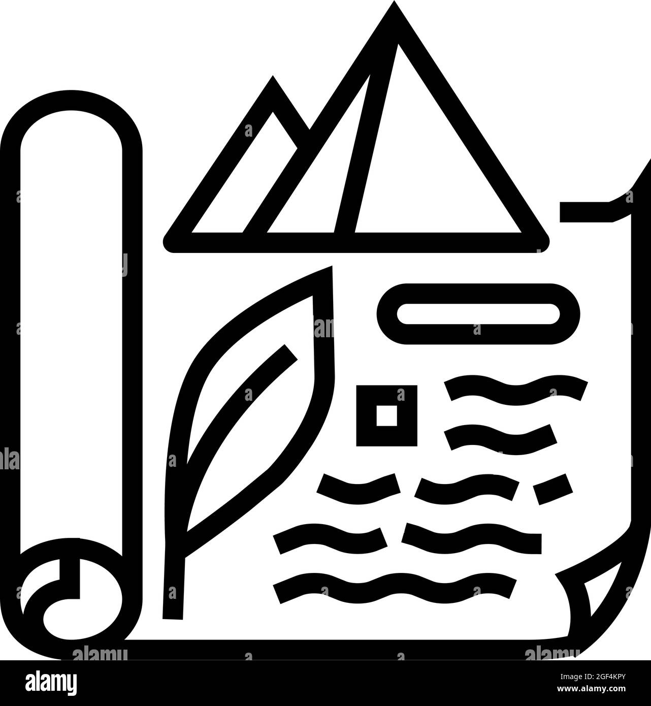 ancient egypt history line icon vector illustration Stock Vector Image & Art Alamy