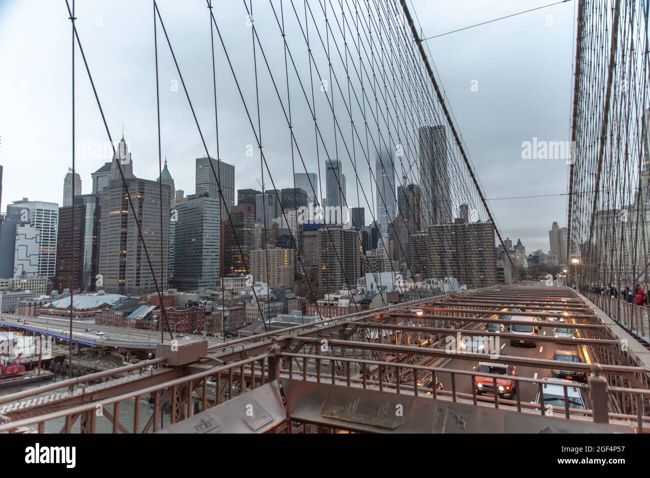 Brooklyn bridge at New York City Stock Photo Alamy