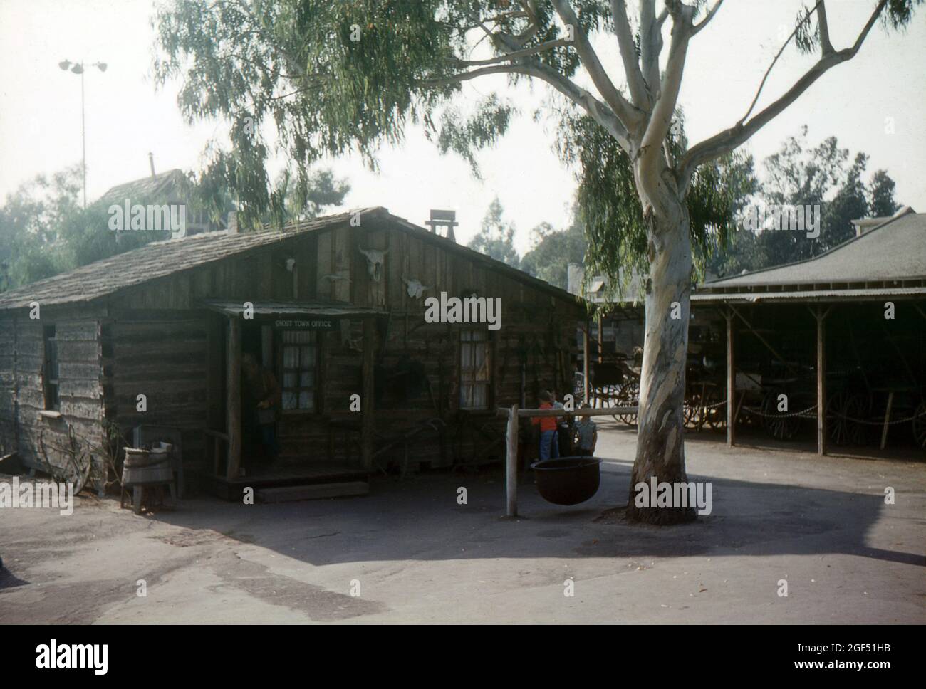 Knott's Berry Farm, Orange County, California. 1959. The Ghost Town Office. Stock Photo