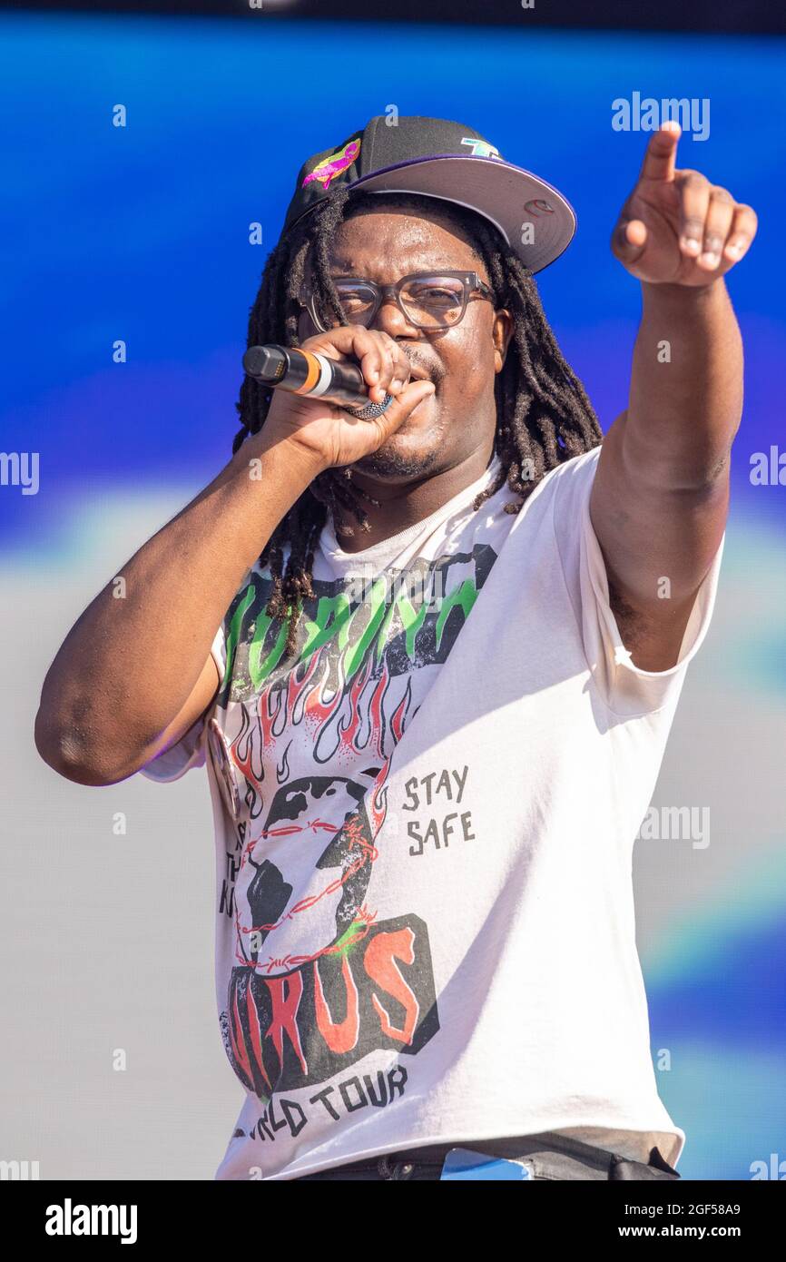 Rapper Lucki (Lucki Camel Jr.) during the Lyrical Lemonade Summer