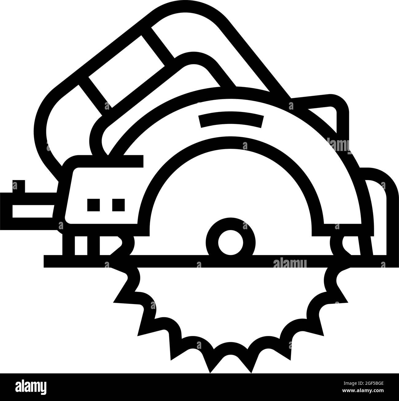 circular saw tool line icon vector illustration Stock Vector Image
