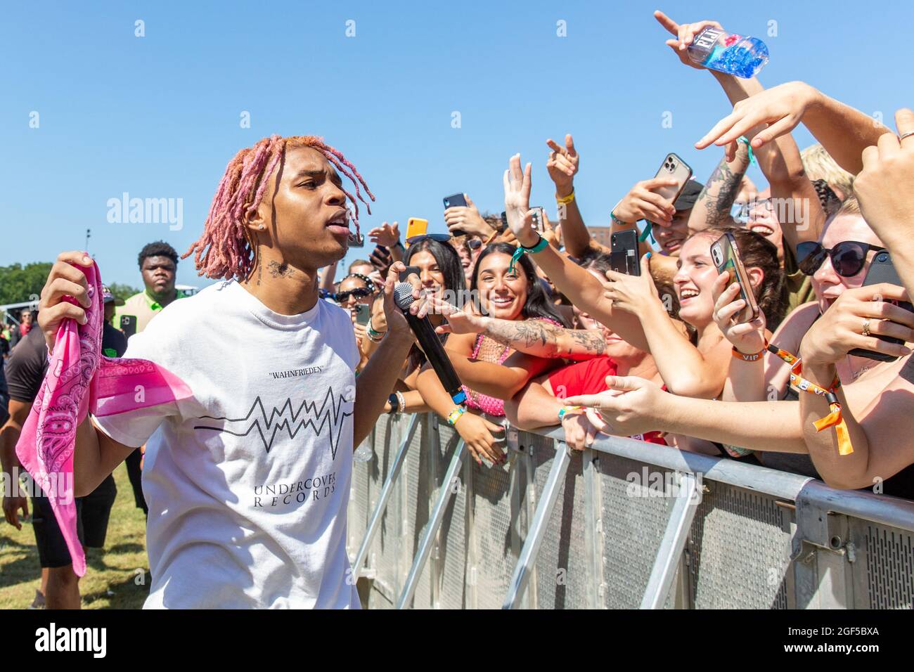 Chicago Usa 22nd Aug 2021 Sofaygo Andre Dontrel Burt During The Lyrical Lemonade Summer Smash Music Festival At Douglass Park On August 22 2021 In Chicago Illinois Photo By Daniel Deslover Sipa Usa