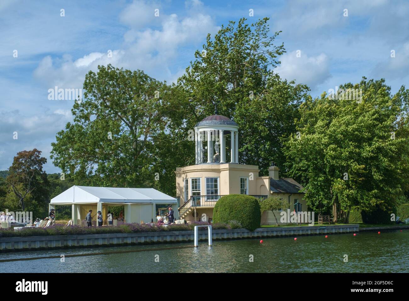 Scenes from Henley Royal Regatta 2021 on the River Thames Stock Photo