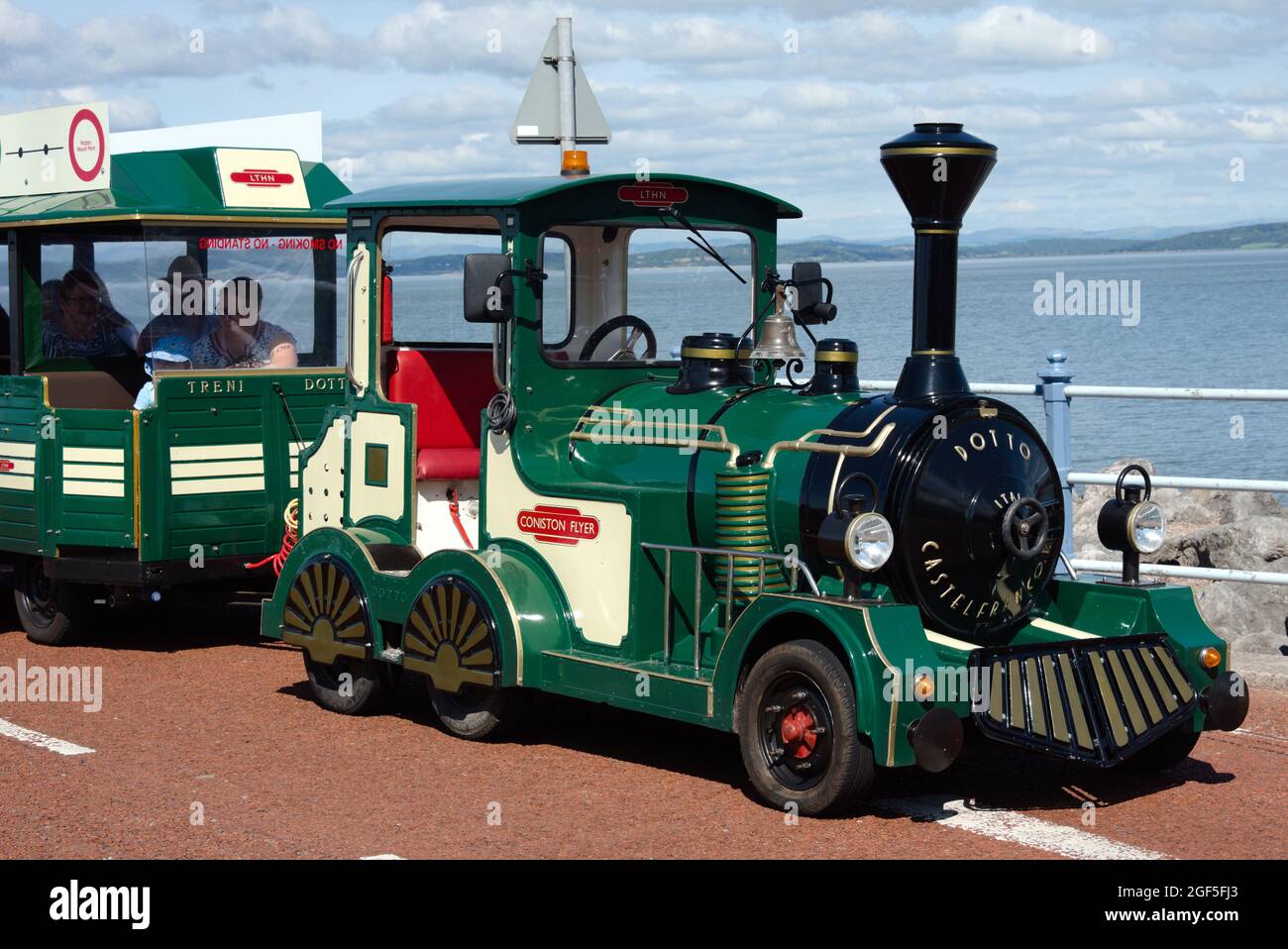 Mini Train England A mini train ride to take passengers for a ride along the promenade at ...