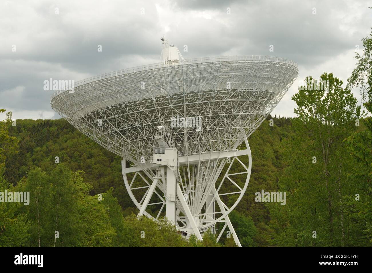 Effelsberg 100-m Radio Telescope in the Ahr Hills in Bad Munstereifel, Germany Stock Photo