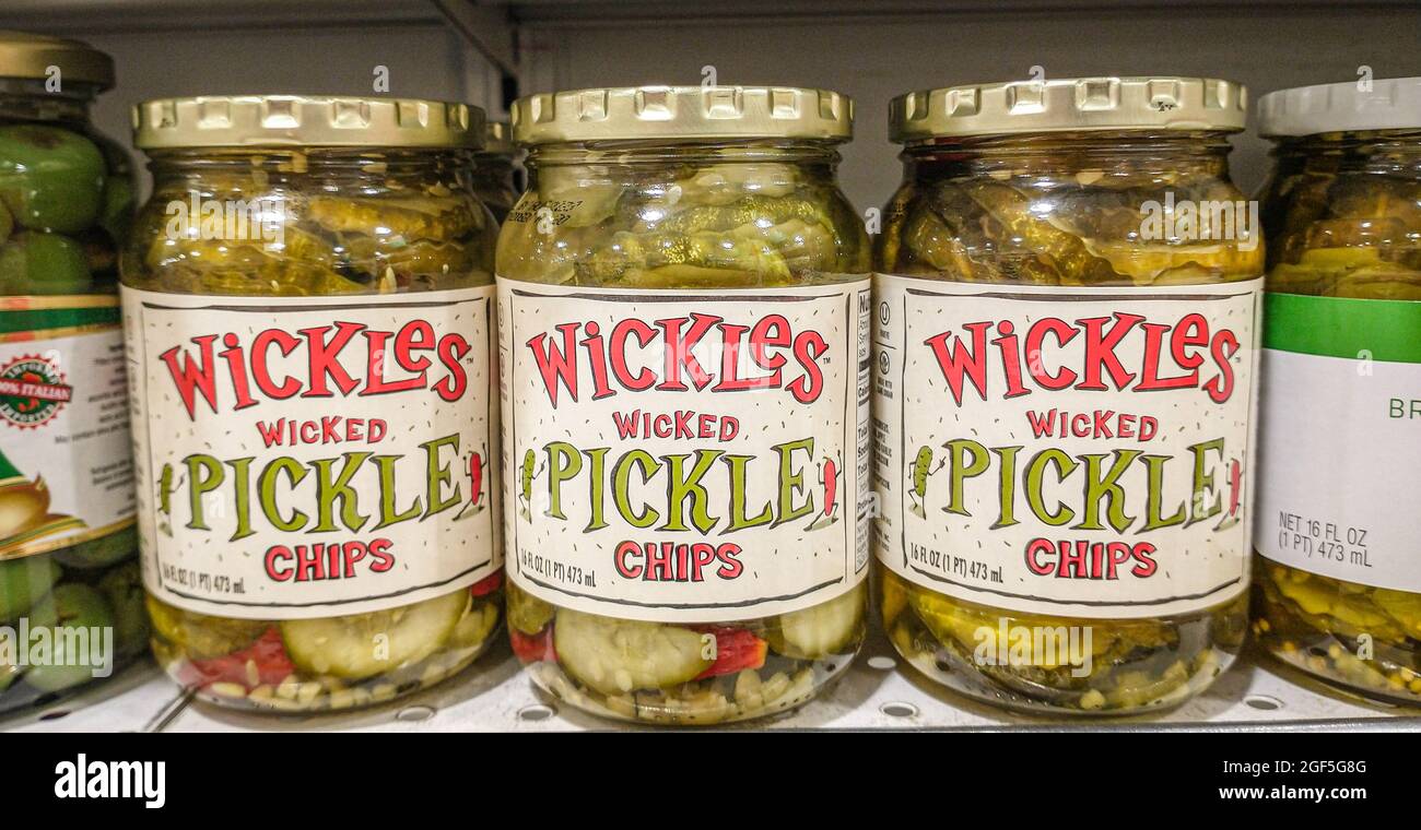 Wickles Wicked Pickles Stock Photo - Alamy