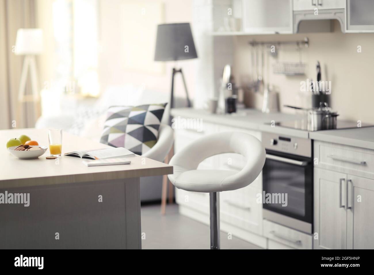 Modern kitchen interior Stock Photo - Alamy
