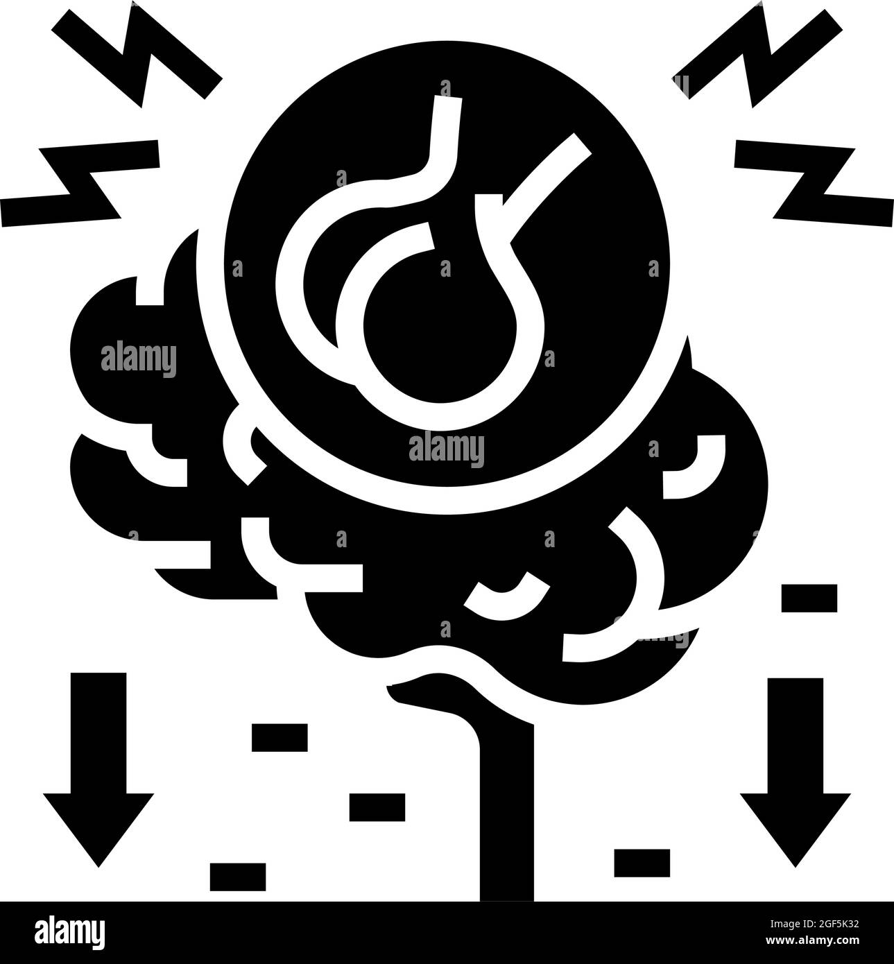 hypopituitarism endocrinology glyph icon vector illustration Stock ...