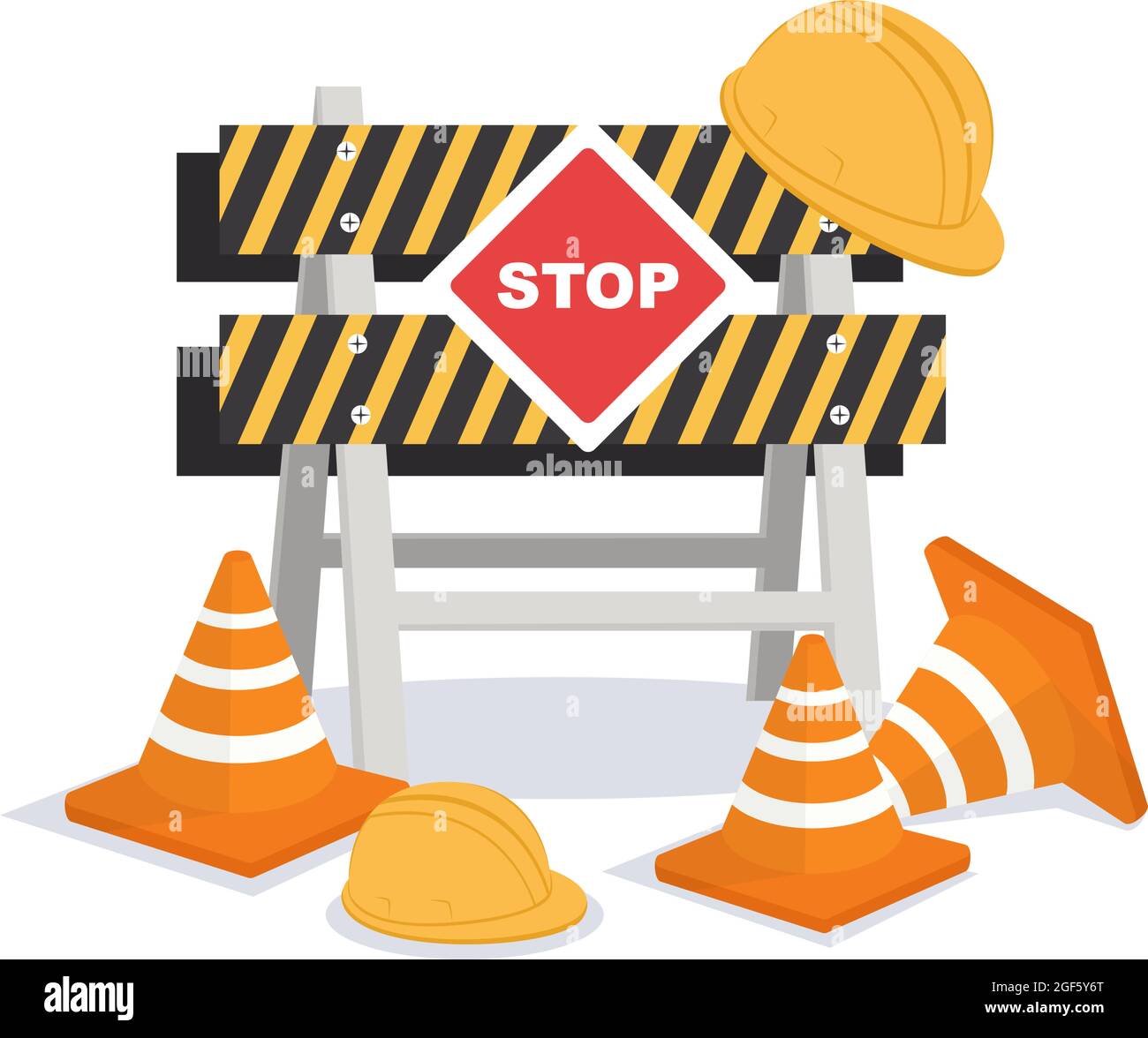 Cône de chantier vectoriel 5 Stock Vector