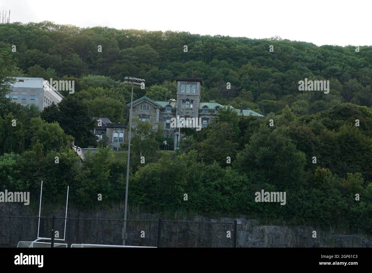 Montreal, QC, Canada 8222021 The historical building of the Allan