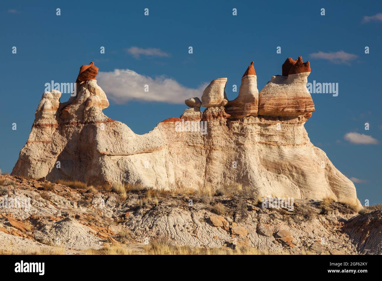 Colorful rocks, Blue Canyon, Hopi Indian Reservation, Arizona Stock Photo