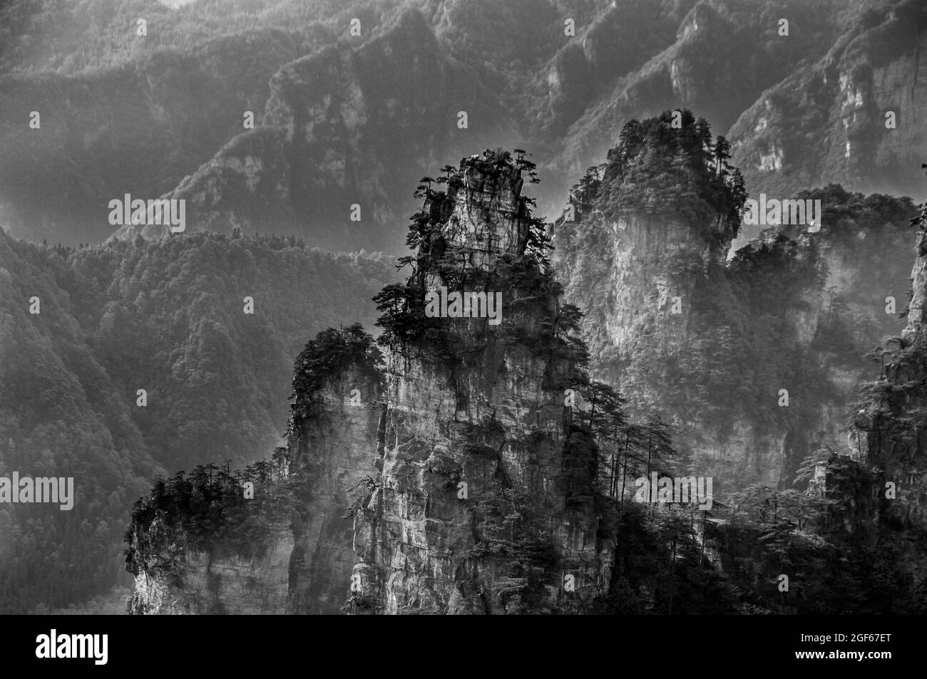 Zhangjiajie National Forest Park in Hunan province China Stock Photo