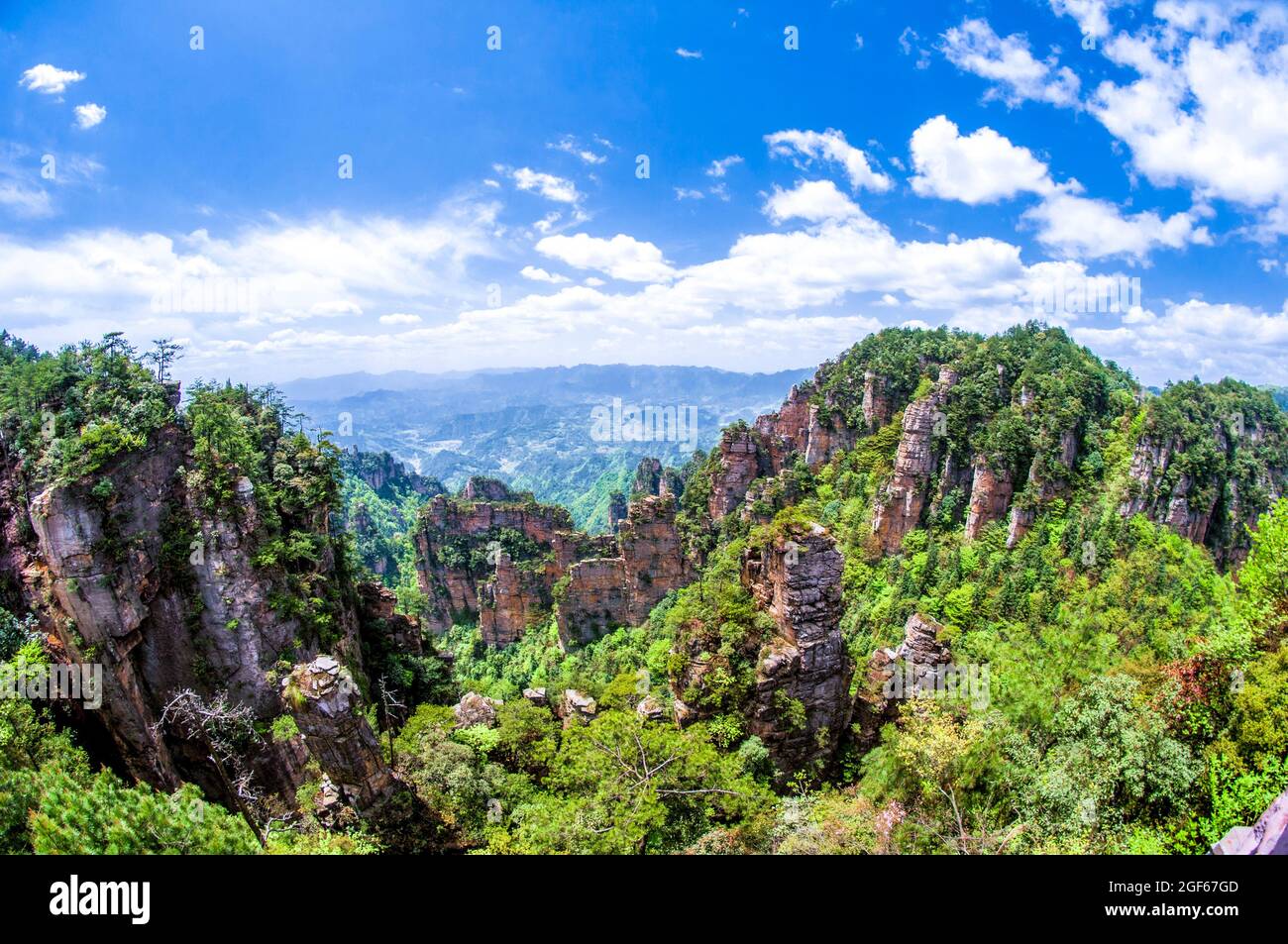 Zhangjiajie National Forest Park in Hunan province China Stock Photo