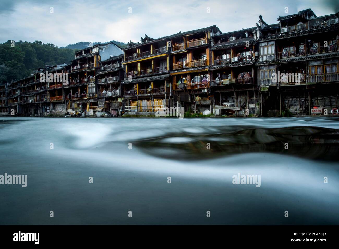 Fenghuang ancient town in Hunan province China Stock Photo