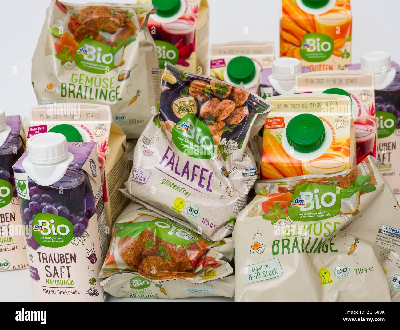 Berlin. Germany March 20.2021: Vegetarian Products from supermarket DM  marked BIO Stock Photo - Alamy