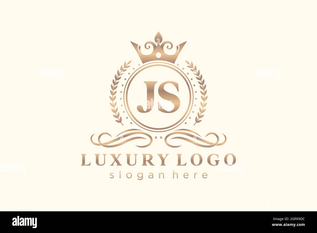 JS Letter Royal Luxury Logo template in vector art for Restaurant ...