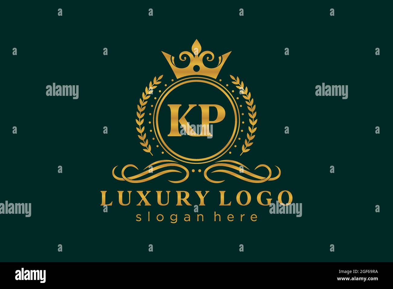 Kp Letter Royal Luxury Logo Template In Vector Art For Restaurant Royalty Boutique Cafe Hotel Heraldic Jewelry Fashion And Other Vector Illustr Stock Vector Image Art Alamy