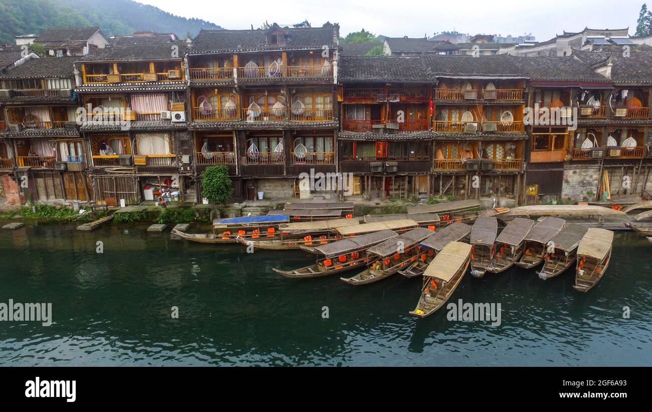 Fenghuang ancient town in Hunan province China Stock Photo