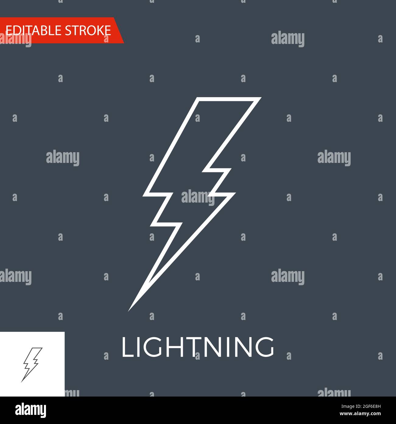 Lightning Vector Icon Stock Vector Image & Art - Alamy
