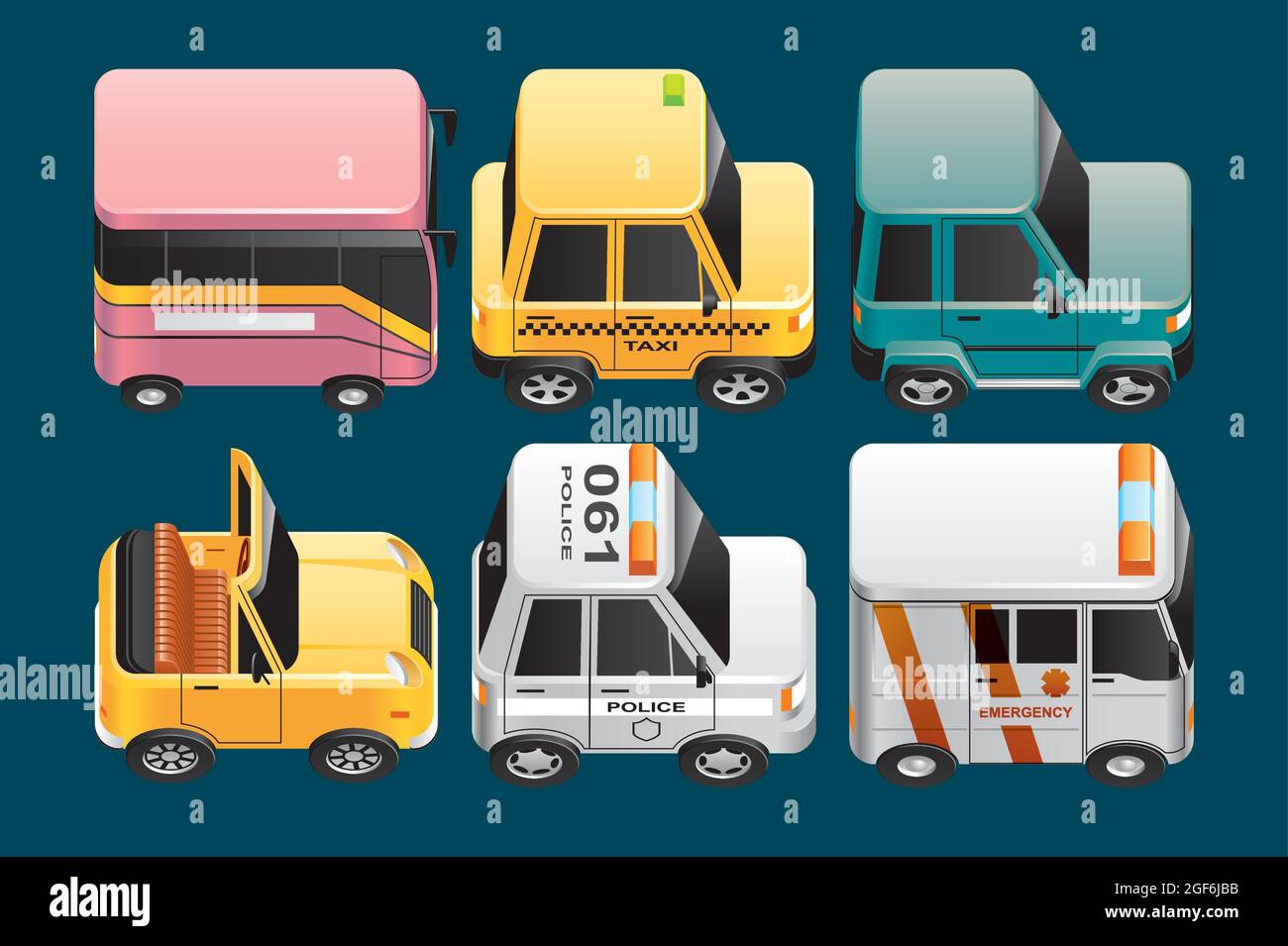 Vector illustration Vehicles icons Stock Vector Image & Art - Alamy