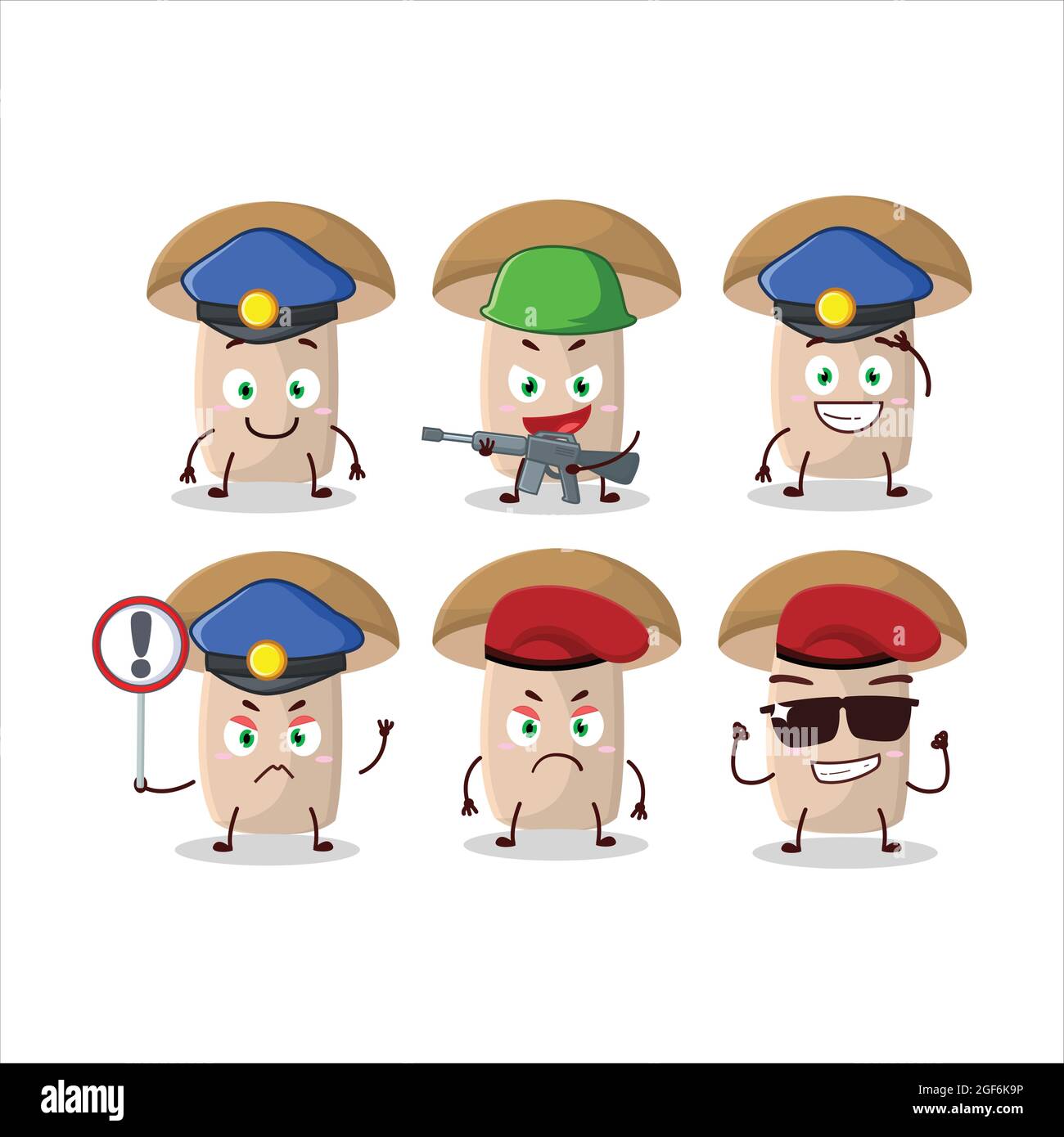 A dedicated Police officer of honey fungus mascot design style. Vector  illustration Stock Vector Image & Art - Alamy
