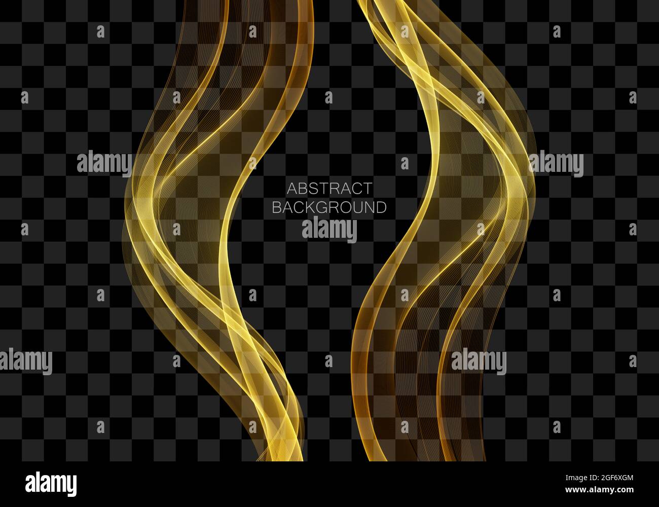 Abstract digital art background with gold line Vector Stock Vector