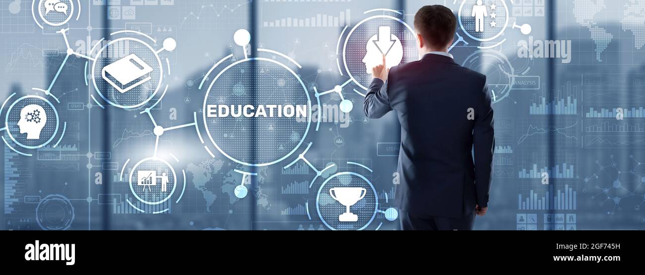 E learning Education Internet Webinar Online courses concept Stock ...