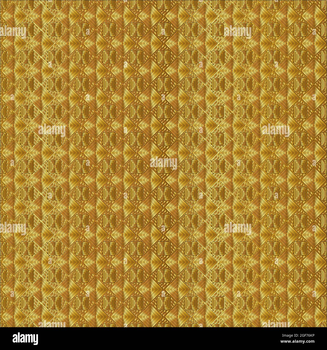 Geometric vector pattern with yellow and white gradient. gold ornament ...