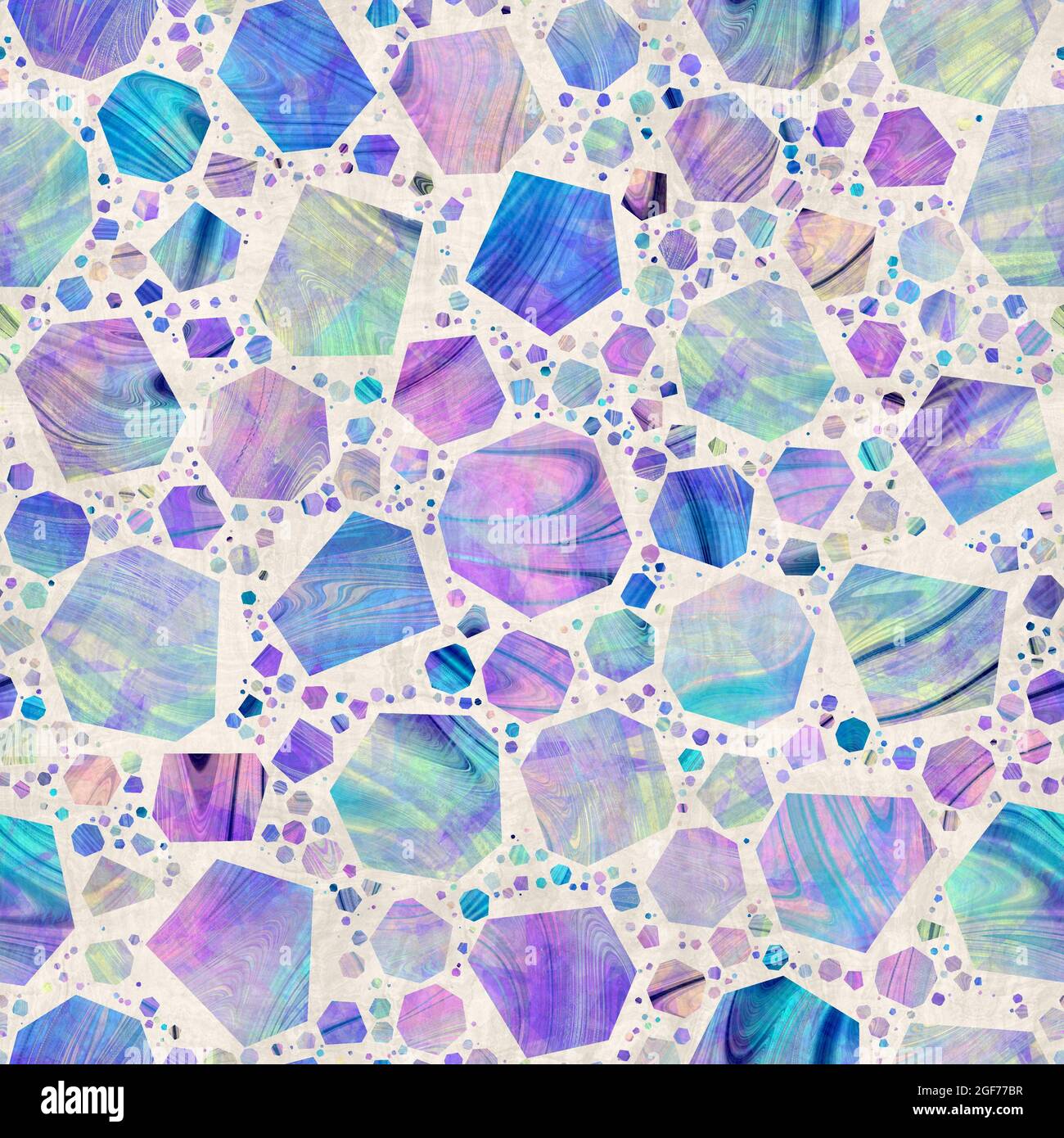 Seamless modern abstract random terrazzo pattern swatch Stock Photo - Alamy