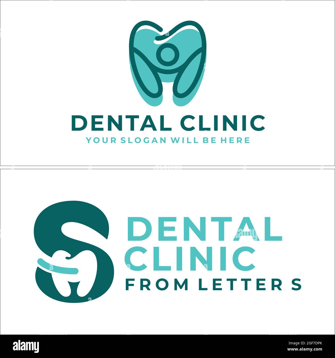 Dental clinic logo design Stock Vector Image & Art Alamy