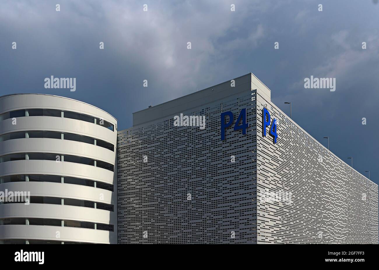 Facades of a modern multistorey car park, Nuremberg, Middle Franconia