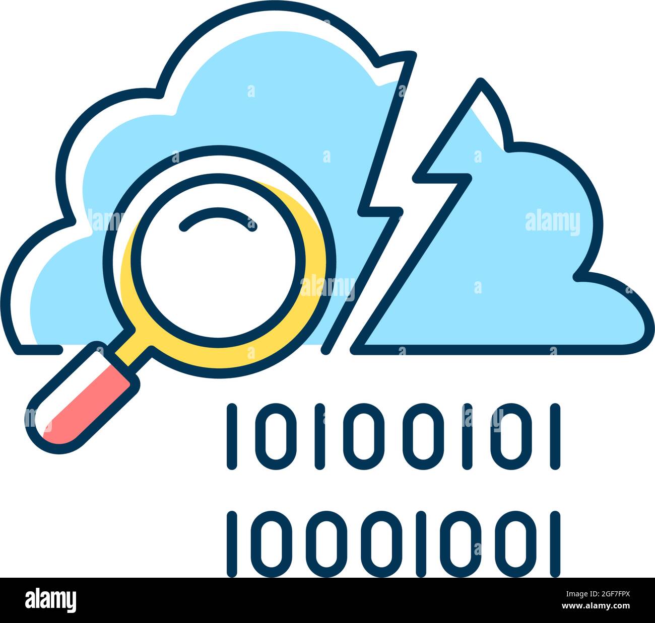 Data breach detection RGB color icon Stock Vector Image & Art - Alamy