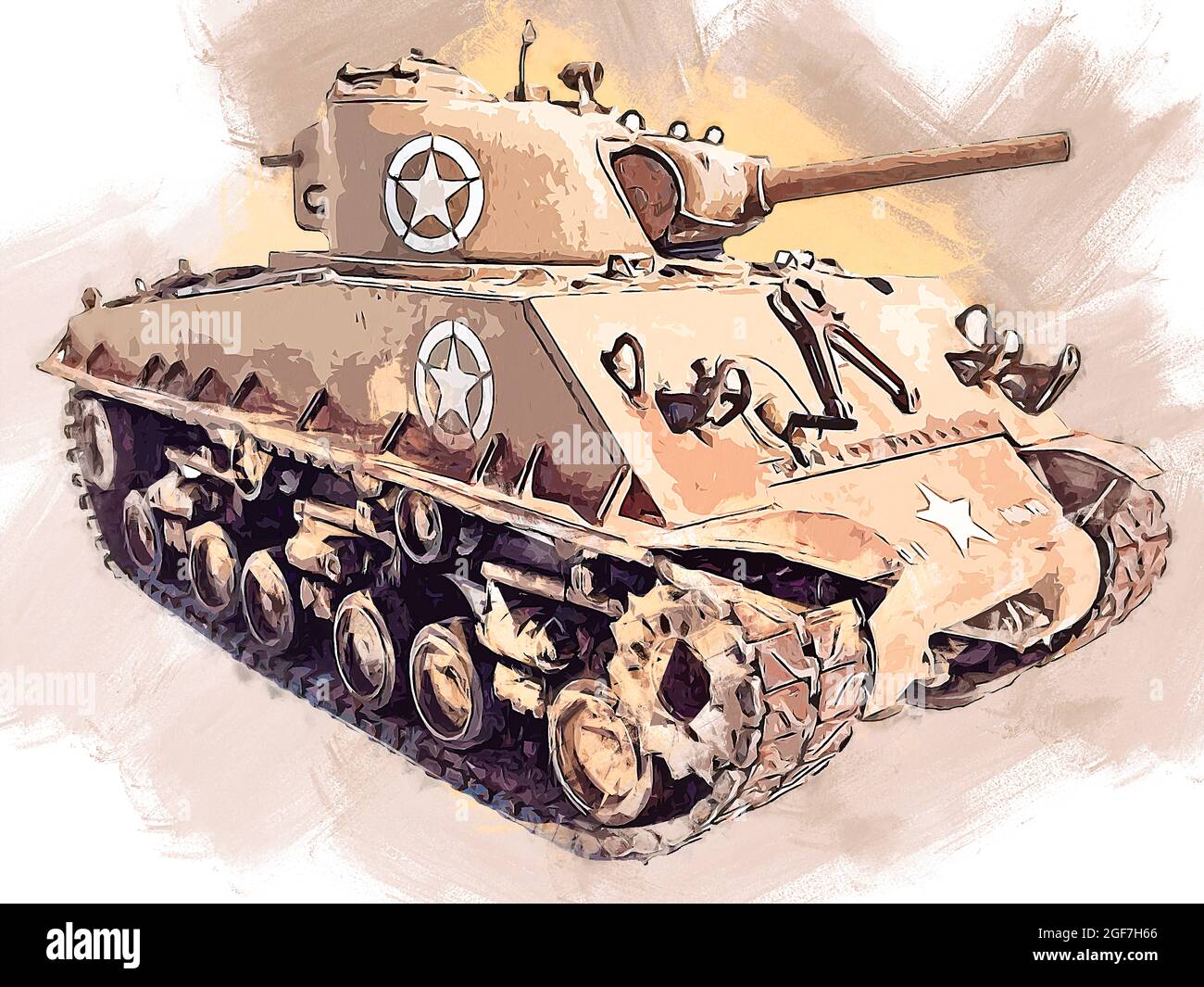 m4a1 sherman drawing