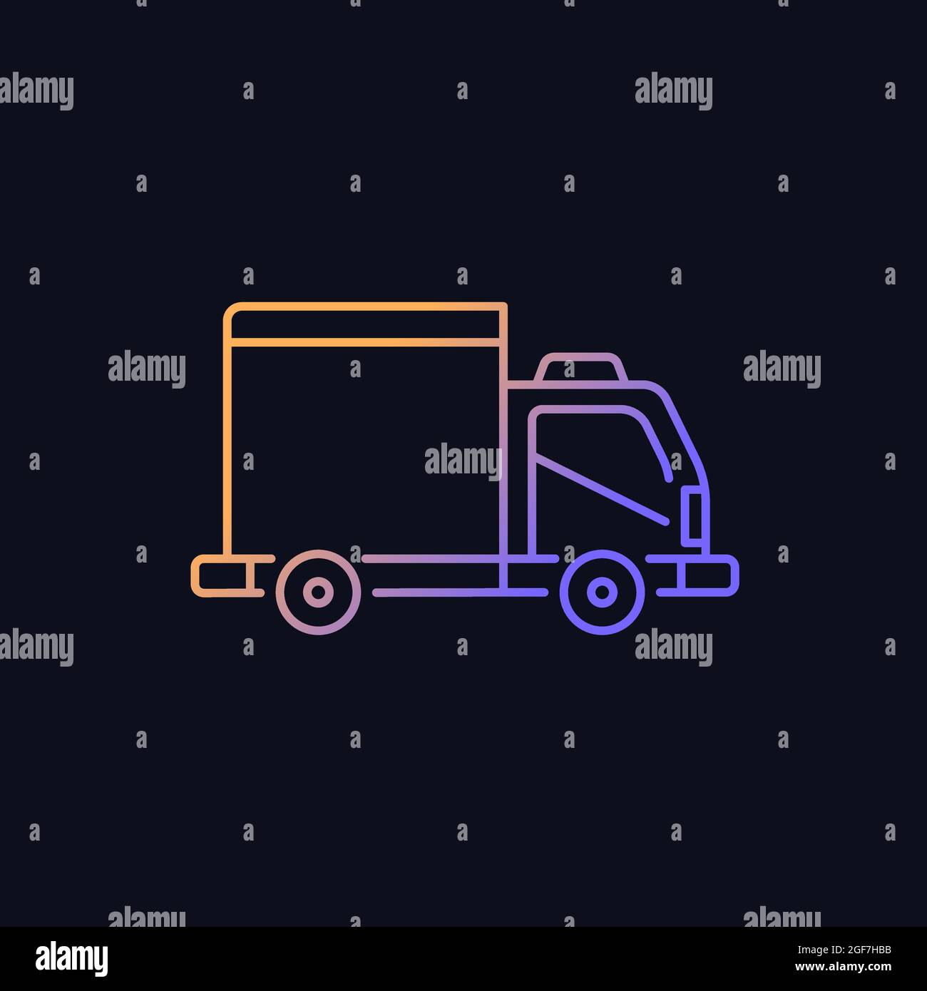 Cargo taxi gradient vector icon for dark theme Stock Vector Image & Art ...