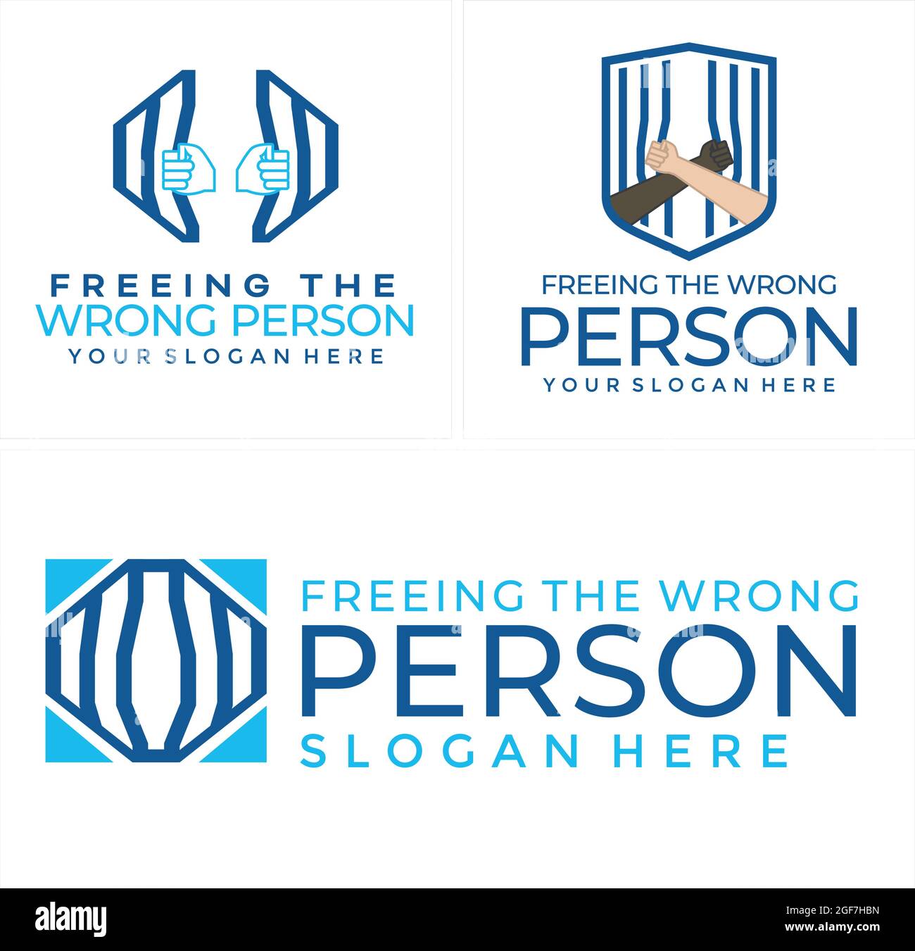 Blue crossed hands logo design vector Stock Vector Image & Art - Alamy