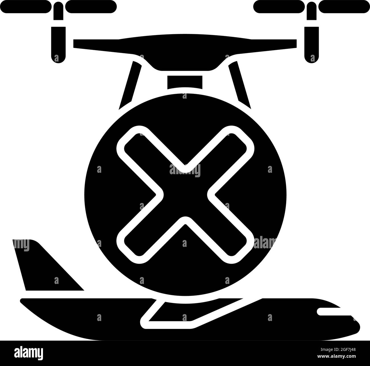 Hazard sign aircraft Black and White Stock Photos & Images - Alamy