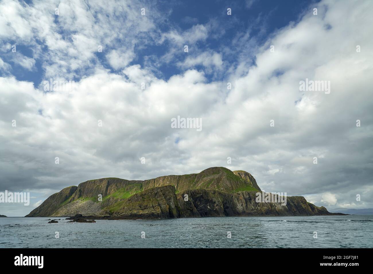 Eilean Mhuire in the Shiant Isles Stock Photo