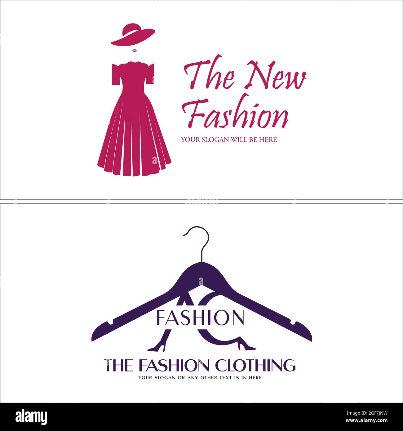 Fashion clothing accessories store women logo design Stock Vector Image ...
