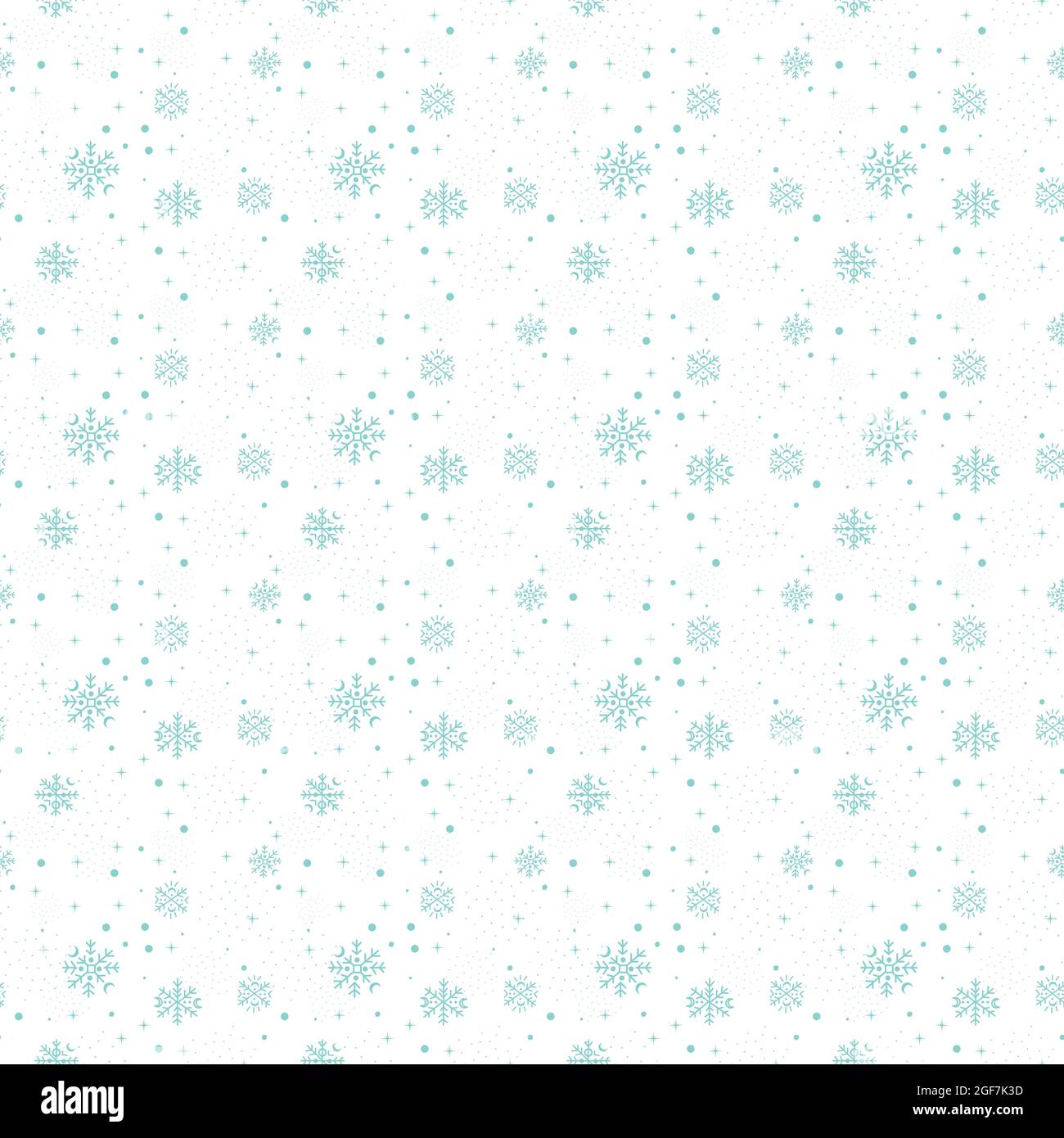 Pattern with blue snowflakes on a white background. Vector illustration ...