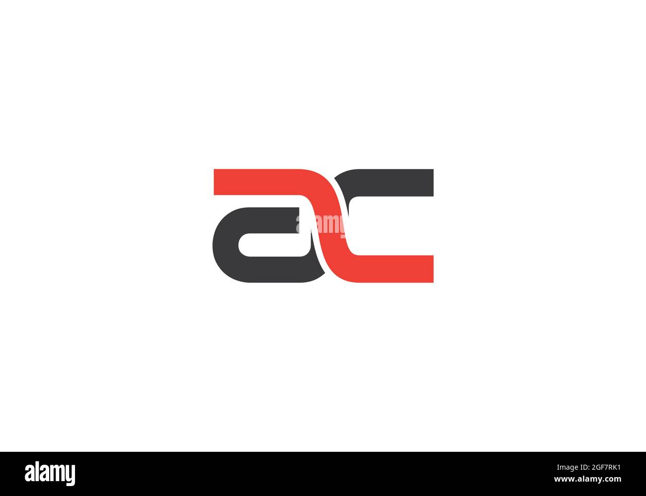 AC logo letter design vector image Stock Photo - Alamy
