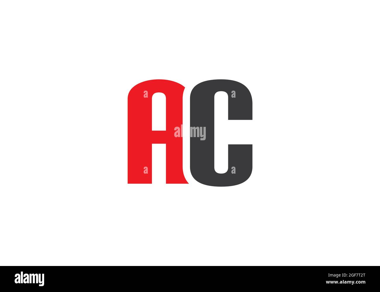 AC logo letter design vector image Stock Photo - Alamy