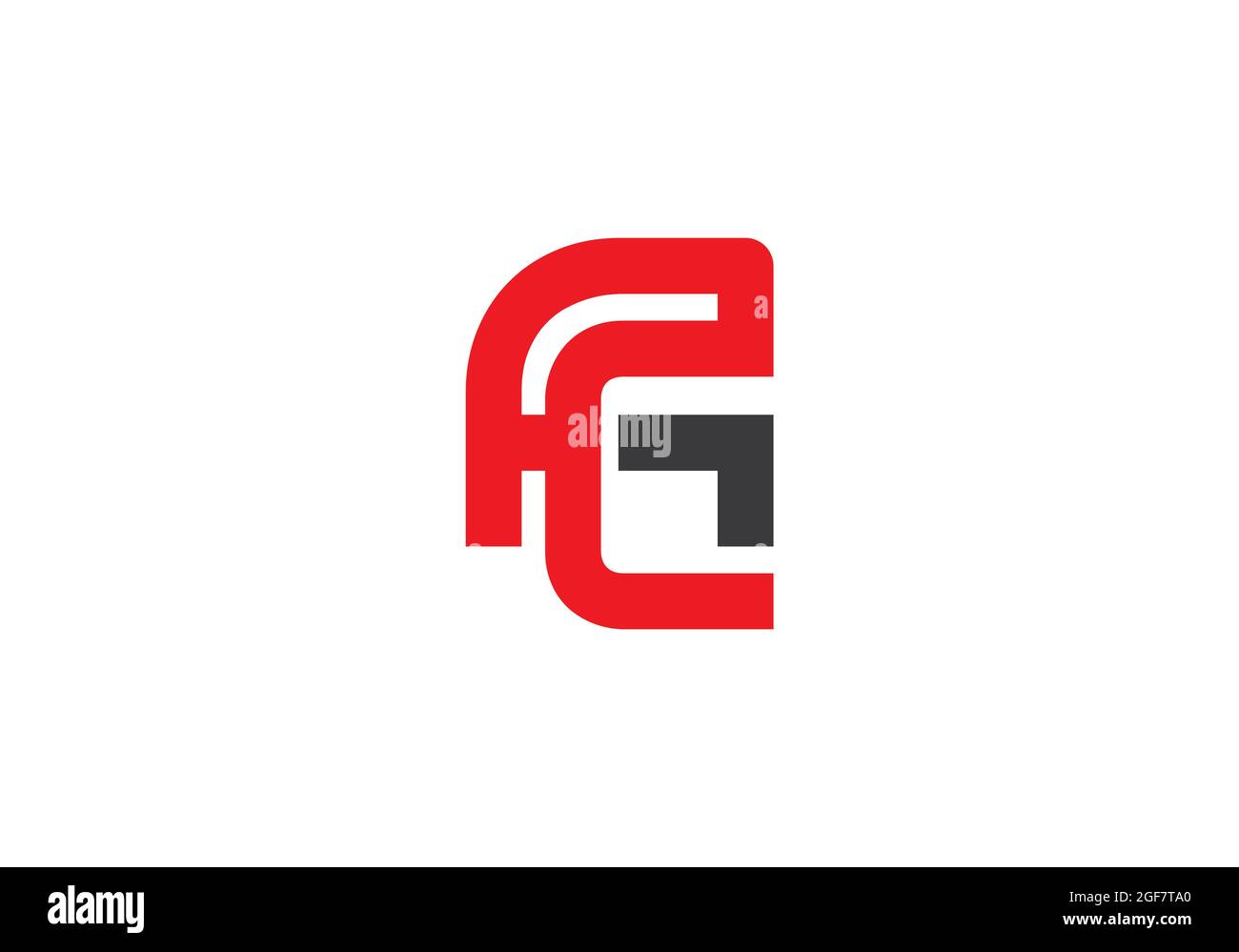 AC logo letter design vector image Stock Photo - Alamy